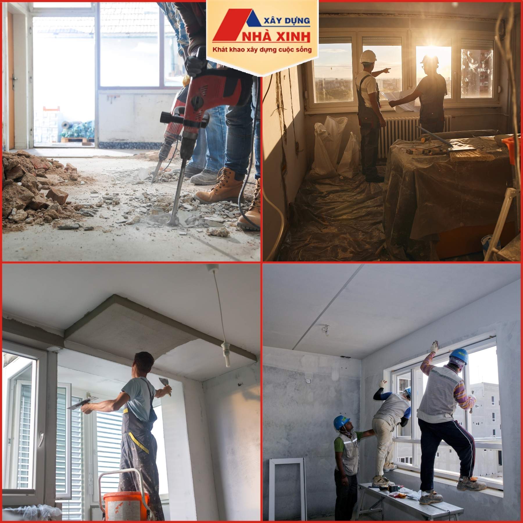 Các hạng mục sửa nhà trọn gói tại Nhà Xinh