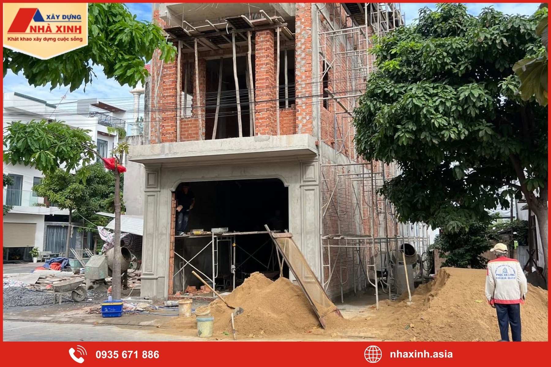 Các hạng mục xây nhà phần thô Huyện Bình Chánh 