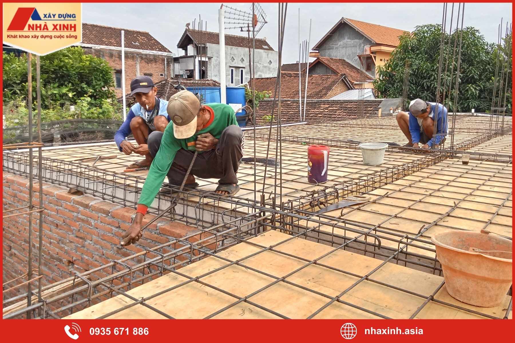 Tiến độ thi công xây nhà theo từng giai đoạn